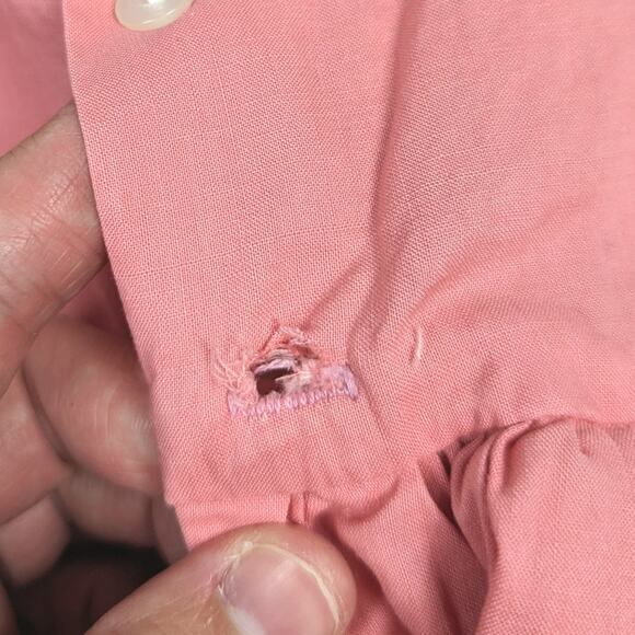 Vtg Love Dress 60s Baby Girls Sz 6-12m Full Circle Salmon Pink Classic - Picture 7 of 9